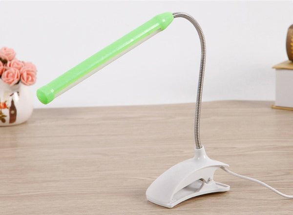 USB Led Desk Lamp With Clip Flexible Table Lamp For Bedside Book Reading Study Office Work Children Night Light