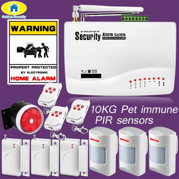 High Quality 10A APP Control Wireless GSM Dual Antenna Alarm Systems Security Home 850/900/1800/1900MHz Spanish/Russian/English