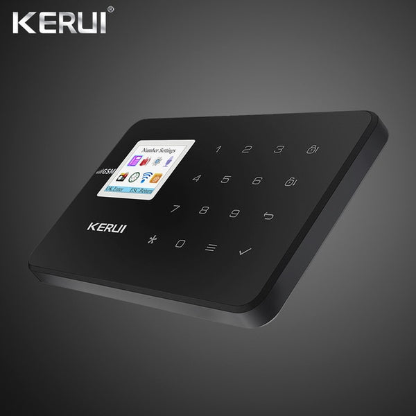 Kerui W18 Wireless Wifi Home Alarm GSM IOS Android APP Control LCD GSM SMS Burglar Alarm System For Home Security Alarm