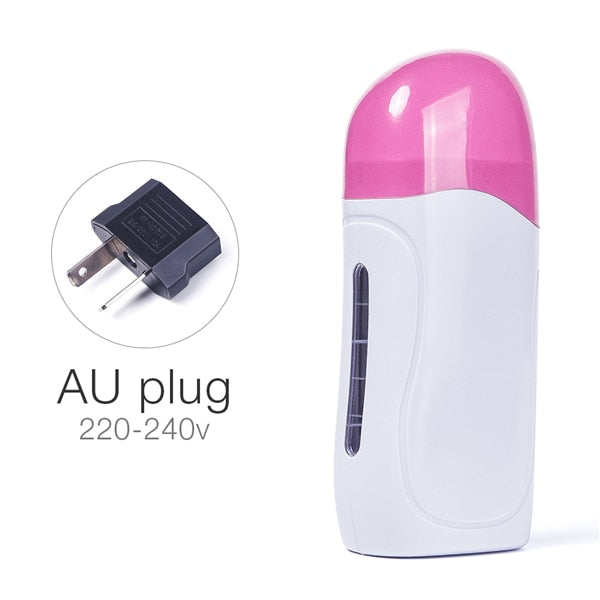 Professional Single Handheld Depilatory Wax Hair Removal Machine with EU/US Plug Portable Epilator Roll On Depilatory Heater