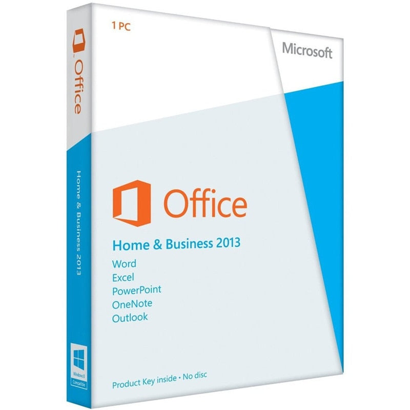 Microsoft Office 2013 Home And Business License Key Digital Download 