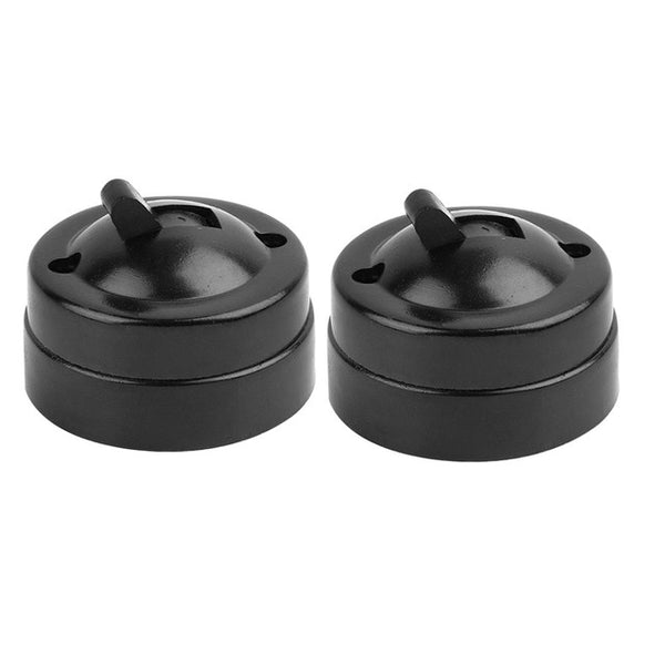 Retro Toggle Switch Flat Circular Light Switch Wall-mounted Single Control Light Switch 250V 6A Electrical Switch