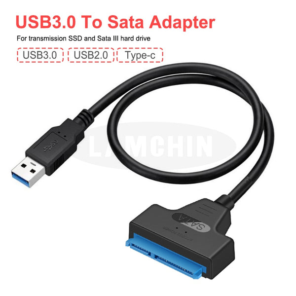 Sata To USB 3.0 Hard Driver Adapter 2.5 Inches External SSD HDD Hard Drive 22 Pin Sata III Type C Cable Sata USB Cable