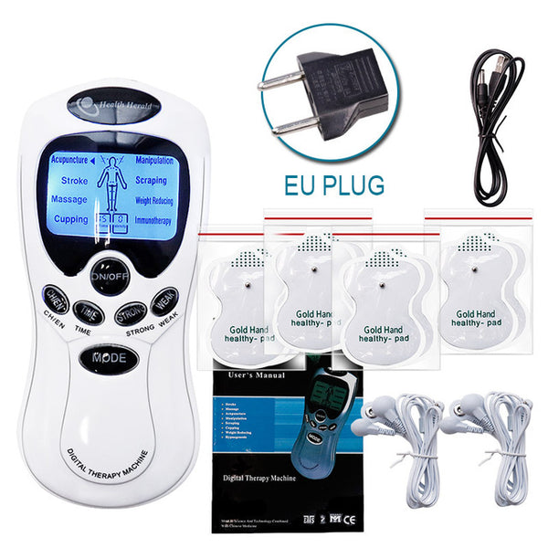 8 Models Electric herald Tens Muscle Stimulator  Ems Acupuncture Body Massage Digital Therapy Machine Electrostimulator
