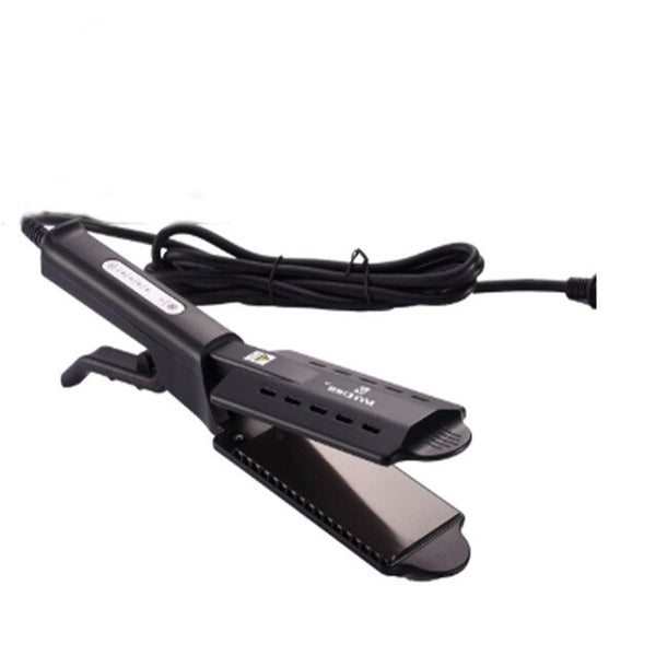 New Hair Straightner Black Corn Splint Iron Large Panel  Ceramic Flat Iron Electric Splint Heat Dissipation Function Stlyer Tool