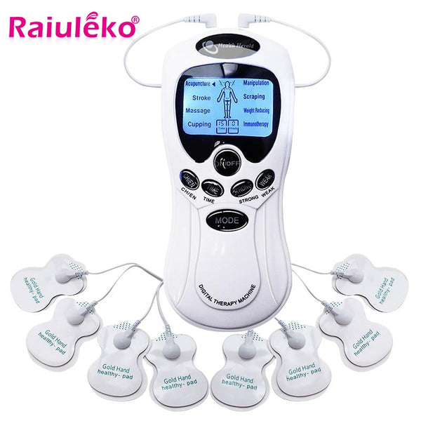 8 Models Electric herald Tens Muscle Stimulator  Ems Acupuncture Body Massage Digital Therapy Machine Electrostimulator