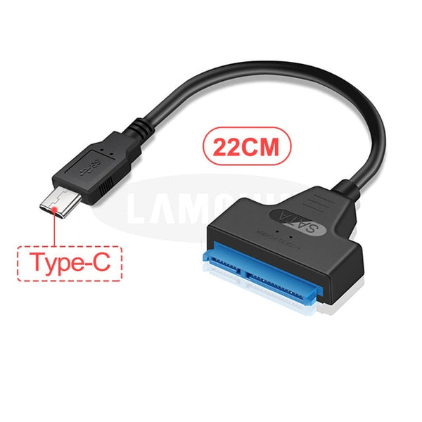 Sata To USB 3.0 Hard Driver Adapter 2.5 Inches External SSD HDD Hard Drive 22 Pin Sata III Type C Cable Sata USB Cable