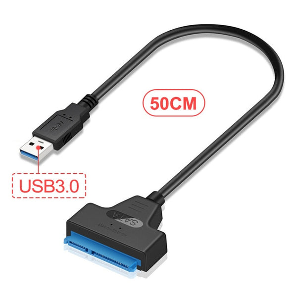 Sata To USB 3.0 Hard Driver Adapter 2.5 Inches External SSD HDD Hard Drive 22 Pin Sata III Type C Cable Sata USB Cable