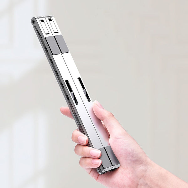 X Style Adjustable Foldable  Aluminum Laptop Stand Desktop Notebook Holder Desk Laptop Stand For 7-15 inch Macbook Pro Air