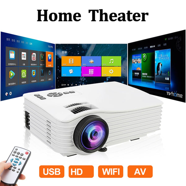 LED Projector 1080P Full HD Mini Projector 640x480 Phone Proyector 4k Home Theater support Android Ios for home cinema
