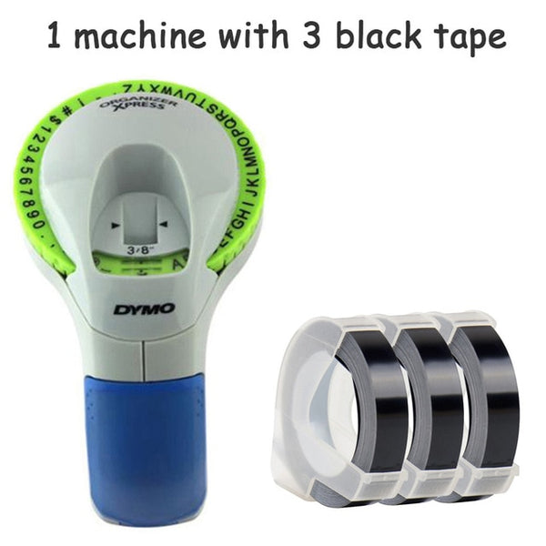 Dymo 12965 Manual Label Printers dymo 1610 1540 motex c101 9mm 3D Embossing Tapes for Dymo Organizer Xpress Label Makers