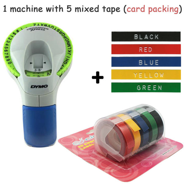 Dymo 12965 Manual Label Printers dymo 1610 1540 motex c101 9mm 3D Embossing Tapes for Dymo Organizer Xpress Label Makers