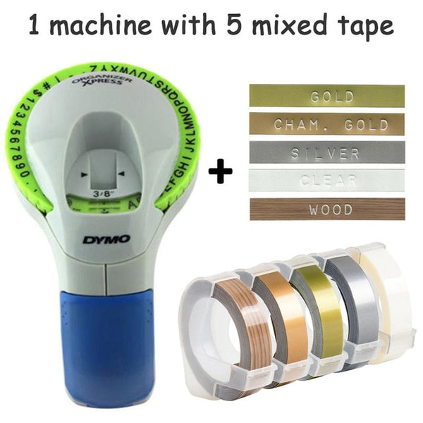 Dymo 12965 Manual Label Printers dymo 1610 1540 motex c101 9mm 3D Embossing Tapes for Dymo Organizer Xpress Label Makers
