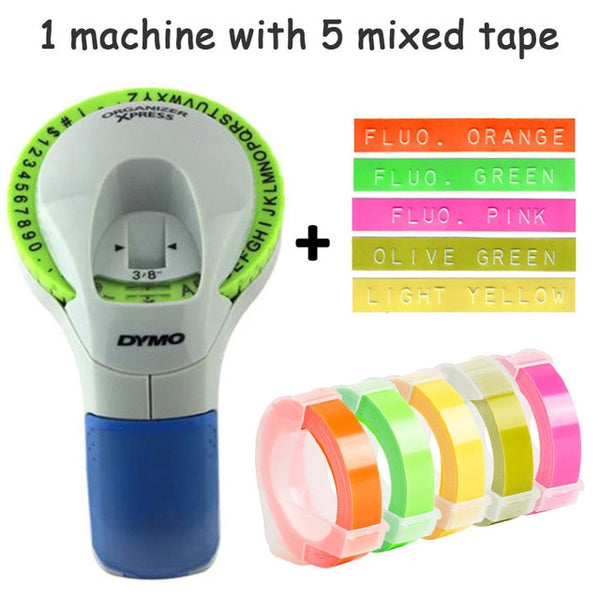Dymo 12965 Manual Label Printers dymo 1610 1540 motex c101 9mm 3D Embossing Tapes for Dymo Organizer Xpress Label Makers