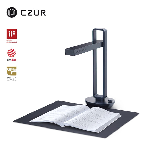 CZUR Aura Pro Portable Foldable 14MP Book Document Scanner Max A3 Size with Smart OCR Led Table Desk Lamp for Family Home Office
