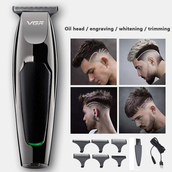 V03Professional Waterproof Hair TrimmerDisplay Men's Hair Clipper  Grooming Low Noise Clipper Titanium Ceramic Blade Adult Razor
