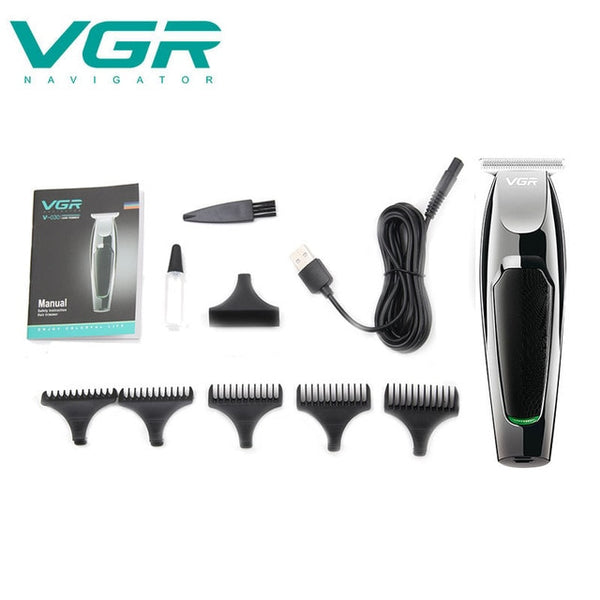 V03Professional Waterproof Hair TrimmerDisplay Men's Hair Clipper  Grooming Low Noise Clipper Titanium Ceramic Blade Adult Razor