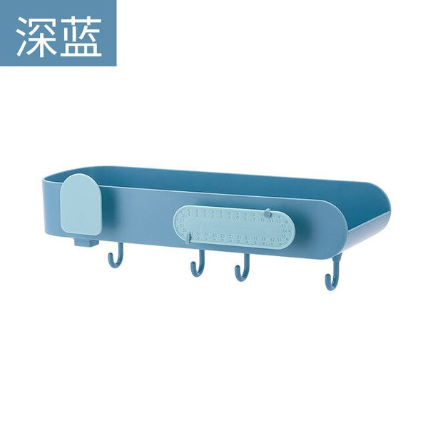 1PCS Creative Bathroom Hook Rack Toilet Wall-mounted Non-perforated Toilet Appliance Storage Rack