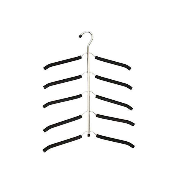 Household Storage Collection Appliances Sponge Multilayer Non-slip Hangers Stainless Steel Clothing Hanging For Bedroom