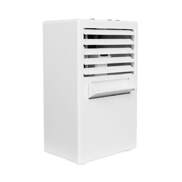 Mini Portable Air Conditioner Table Desk Small Home Office Bladeless Fan Humidifier Quiet Personal Moisturizing Air Cooler