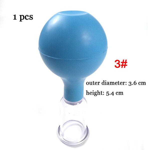 Rubber Vacuum Cans Chinese Cupping Massage Cups Anti Cellulite Cupping Massage Vacuum Therapy Set of Family Body Massage Tools