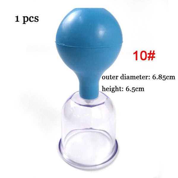 Rubber Vacuum Cans Chinese Cupping Massage Cups Anti Cellulite Cupping Massage Vacuum Therapy Set of Family Body Massage Tools