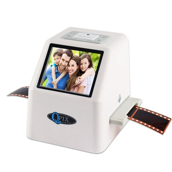 High Resolution 22 MP 110 135 126KPK Super 8 Negative Photo Scanner 35mm Slide Film Scanner Digital Film Converter 2.4"LCD