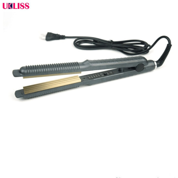 Ceramic Hair Care Curl Straightener Flat Iron Perm Splint Tourmaline Ceramic Curved Plates Flat Iron Hair Straightner
