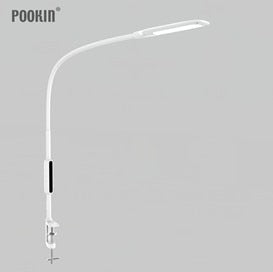 Long Arm Table Lamp Clip Office Led Desk Lamp Remote Control Eye-protected Lamp For Bedroom Led Light 5-Level Brightness&Color