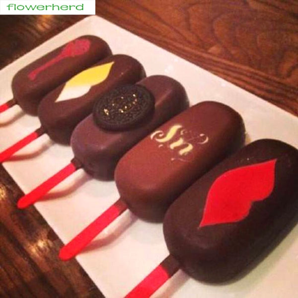 4 Cell Silicone Frozen Ice Cream Mold Juice Popsicle Maker Children Pop Mould Lolly Tray Kitchen Tools + 24 Wooden Sticks